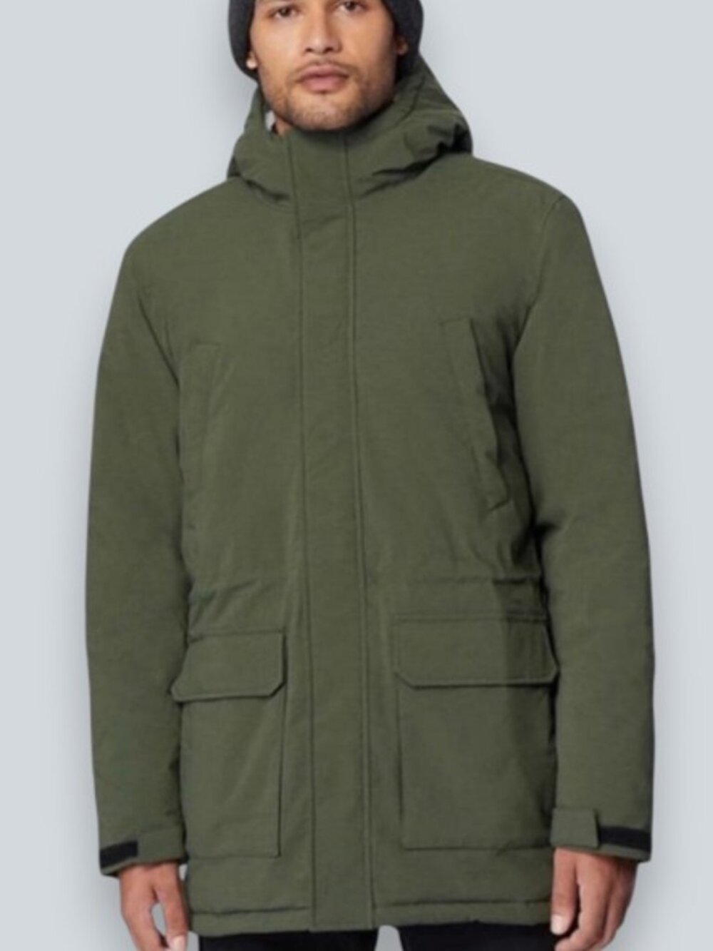 32 Degrees Heat sherpa lined parka jacket olive green men's size S